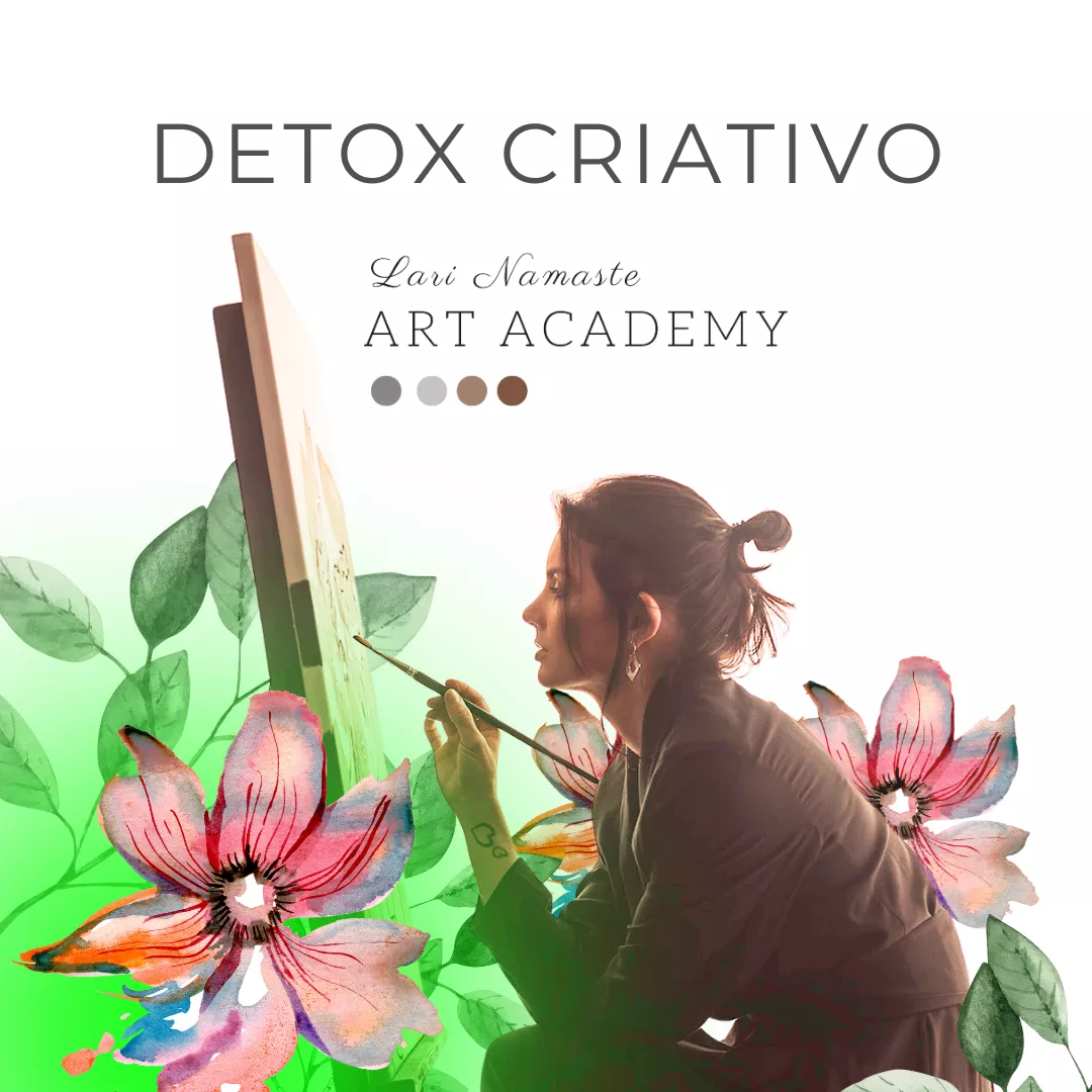 Capa do curso Detox Criativo, da Lari Namaste Art Academy